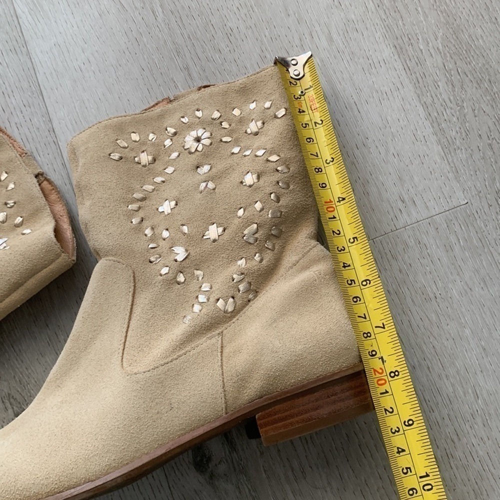 Jack Rogers NWOB Kaitlin Stitch Boot 7.5 tan cream - Picture 8 of 13